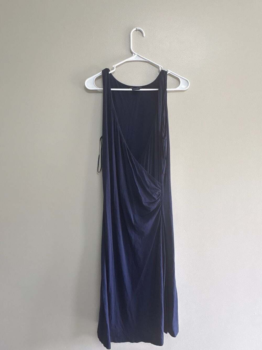 Ralph Lauren Sport Navy Blue Sleeveless Wrap Dress Size L - Picture 1 of 6